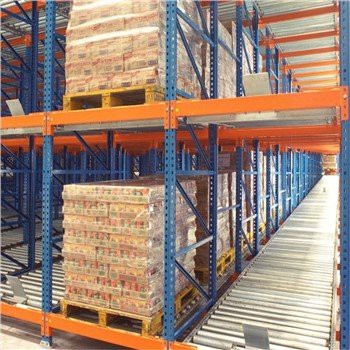 Skladišče FIFO Gravitacija Pallet drsno pretok Racking