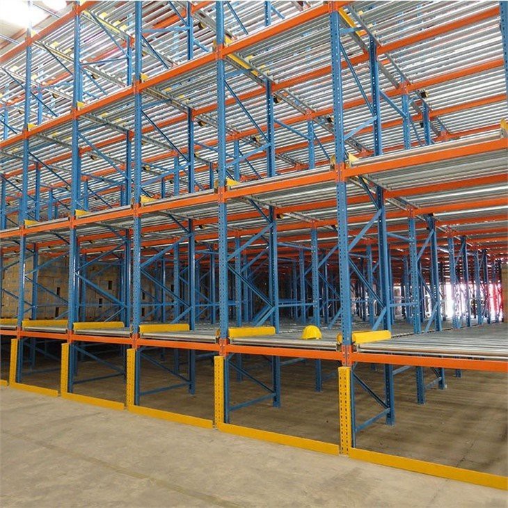 Warehouse Automatic Gravity Pallet Flow Rack system  (4)